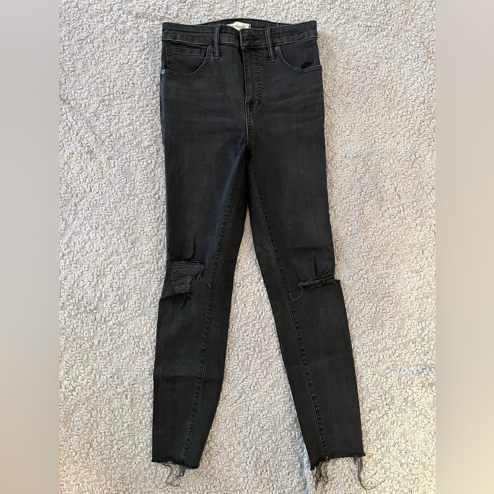 Black ripped jeans
